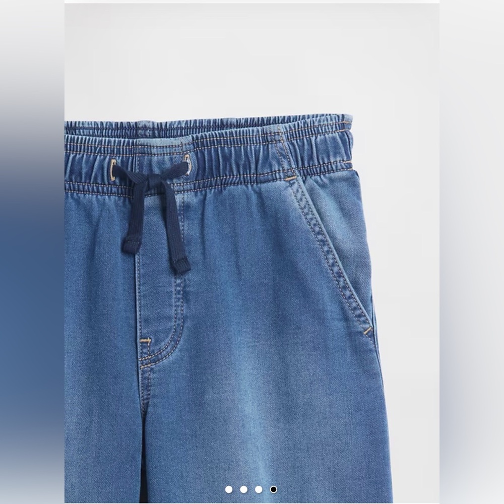 GAP Girls Easy Wide-Leg Pull-On Sweatpants Jeans - Blue - Picture 2 of 5